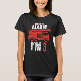 Kinder Geluid Het alarm dat ik 3 jaar ben, 3 jaar, T-shirt