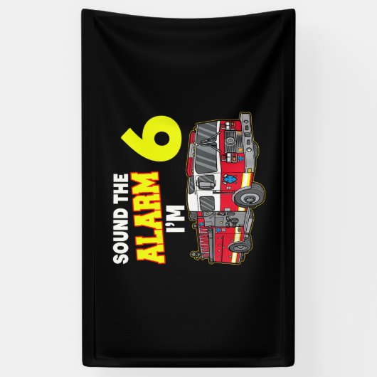 Kinder geluidsindicator Im 6 Kinder brandblusbrand Spandoek (Verticaal)