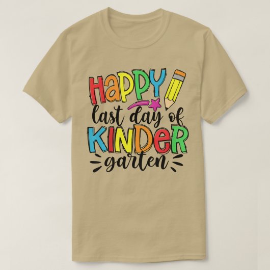 Kinder gelukkige dag van het shirt Kindergarten vo (Design voorkant)