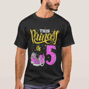 Kinder gelukkige vijfde verjaardag voor meisjes Sn T-shirt