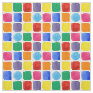 Kinder geometrisch patroon voor primaire regenboog stof