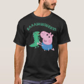 Kinder George Pig Sticker T-shirt (Voorkant)