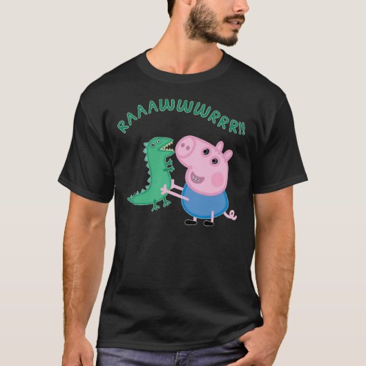 Kinder George Pig Sticker T-shirt (Voorkant)