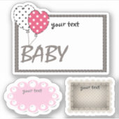 Kinder gepersonaliseerd , kinder ,  , retro sticker (Voorkant)