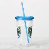 Kinder Gepersonaliseerd panda Acryl Drinkbeker (Links)