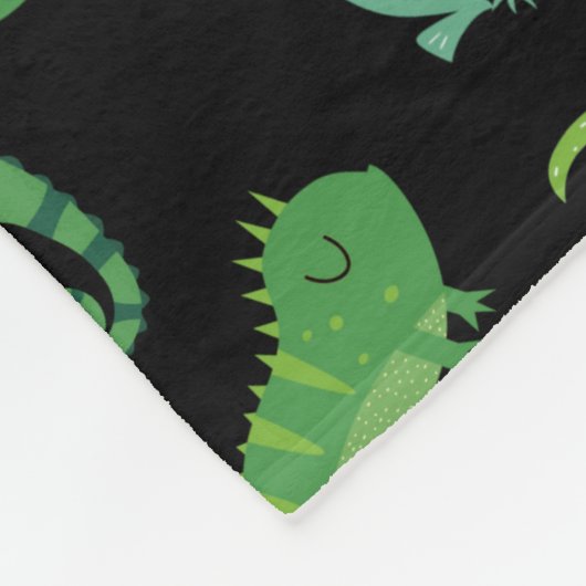 Kinder gepersonaliseerd reptiel amfibiedier fleece deken (Hoek)