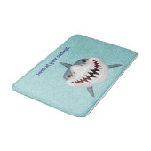 Kinder Gepersonaliseerd Shark Bath Mat (Gekanteld)