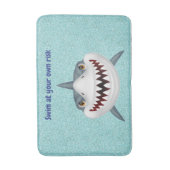 Kinder Gepersonaliseerd Shark Bath Mat (Voorkant Verticaal)