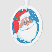 Kinder gepersonaliseerd voor de kerstman ornament (voorkant)