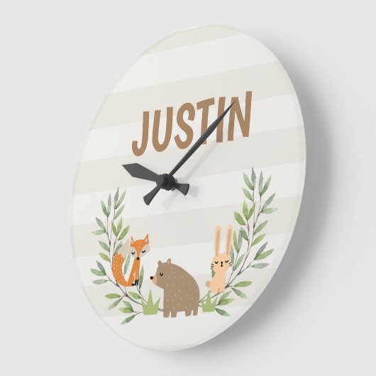 Kinder gepersonaliseerde acrylwandklok grote klok (Hoek)