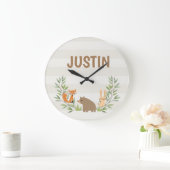 Kinder gepersonaliseerde acrylwandklok grote klok (Huis)