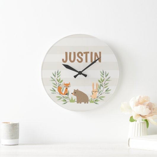 Kinder gepersonaliseerde acrylwandklok grote klok (Huis)