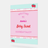 Kinder gepersonaliseerde Berry Sweet Welcome Sign Acryl Bord (Hoek)