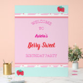 Kinder gepersonaliseerde Berry Sweet Welcome Sign Acryl Bord (Huwelijk)