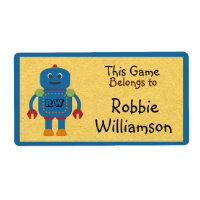 Kinder gepersonaliseerde Blue Robot Speelgoed Stic