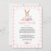 Kinder gepersonaliseerde brief van de paashaas kaart (Voorkant)