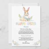 Kinder gepersonaliseerde brief van de paashaas kaart (Voorkant)