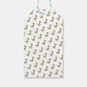 Kinder gepersonaliseerde dinosauruskerst cadeaulabel (Achterkant)