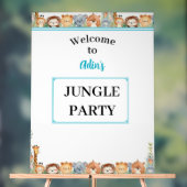 Kinder Gepersonaliseerde Oerwoud Party Welkomstbor Acryl Bord (Neutraal)