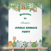 Kinder gepersonaliseerde Oerwouden welkomstbord Acryl Bord (Neutraal)