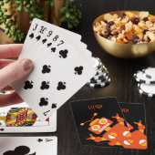 Kinder, gepersonaliseerde Oranje roboboboboys Speelkaarten (Insitu)