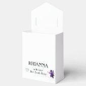 Kinder Gepersonaliseerde Paarse Tandenfee Sprookje Bedankdoosjes (Geopend)