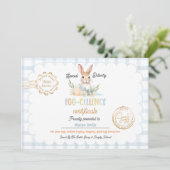 Kinder gepersonaliseerde paasei-excellentiecertifi kaart (Staand voorkant)