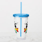 Kinder gepersonaliseerde panda flyer acryl drinkbeker (Rechts)
