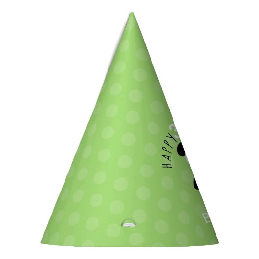 Kinder gepersonaliseerde Panda Kawaii Verjaardagsg Feesthoedjes (Links)