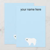 Kinder gepersonaliseerde poolBeer notiecards Bedankkaart (Voorkant / Achterkant)