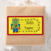 Kinder gepersonaliseerde robot boek Sticker (Insitu)