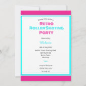 Kinder Gepersonaliseerde Rolschaatsen Party Invita Kaart (Achterkant)