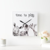 Kinder gepersonaliseerde safari thema klok (Huis)