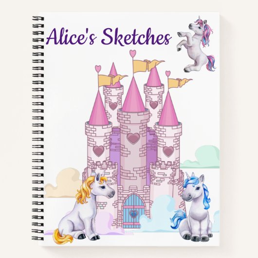 Kinder gepersonaliseerde schets notitieboek (Voorkant)