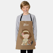 Kinder gepersonaliseerde schort (Gedragen)