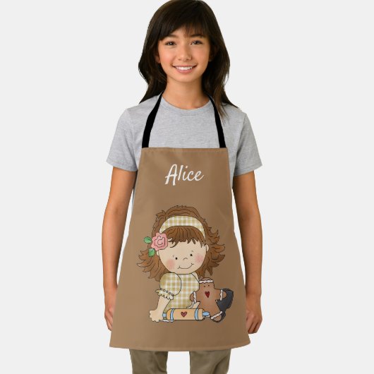 Kinder gepersonaliseerde schort (Insitu)