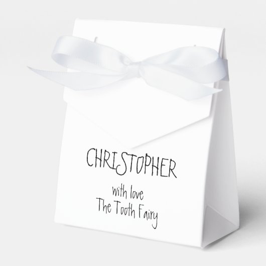 Kinder Gepersonaliseerde Tandenfee Treat Box Bedankdoosjes (Voorkant Zijde)