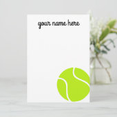 Kinder gepersonaliseerde tennis bedankkaarten kaart (Staand voorkant)