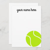 Kinder gepersonaliseerde tennis bedankkaarten kaart (Voorkant / Achterkant)