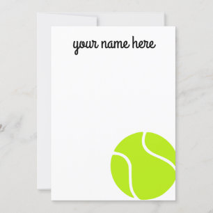 Kinder gepersonaliseerde tennis bedankkaarten kaart