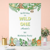 Kinder gepersonaliseerde Wild One Birthday Welcome Acryl Bord (Huwelijk)