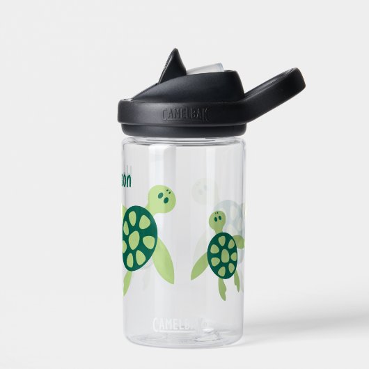 Kinder gepersonaliseerde zwemschildpadden waterfles (Links)