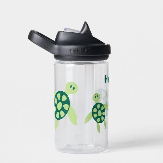 Kinder gepersonaliseerde zwemschildpadden waterfles (Rechts)