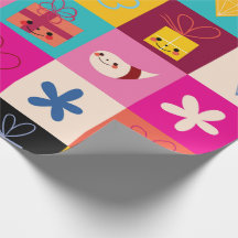 Kinder geschenkverpakking papier Naadloos patroon