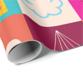 Kinder geschenkverpakking papier Naadloos patroon (Rol Hoek)