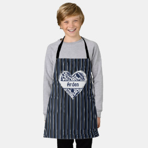 Kinder Gestreepte Custom Schort, Hart, Cook Bake B Schort