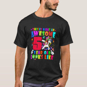 Kinder Geweldige 5 jaar oude jongens meisjes verja T-shirt