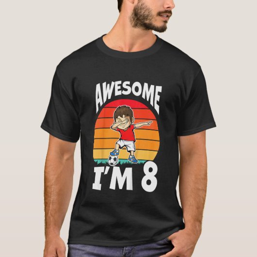 Kinder Geweldige ben ik 8 8ste verjaardag boys Foo T-shirt (Voorkant)