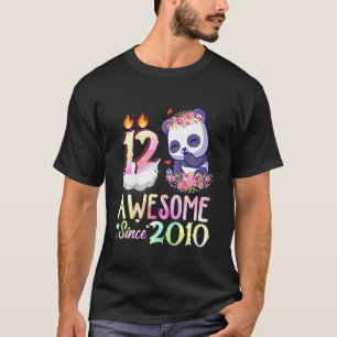 Kinder Geweldige sinds 2010 12e verjaardag 12 jaar T-shirt