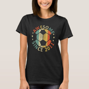 Kinder Geweldige sinds 2011 11e verjaardag Soccer  T-shirt